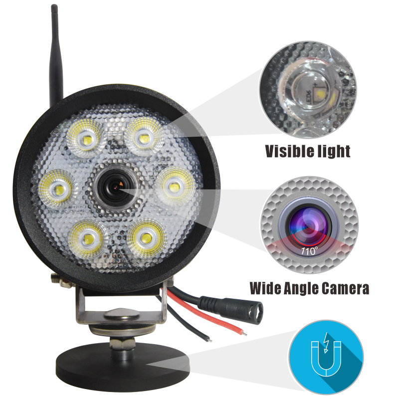 Car Light Wireless Camera Vehicle Monitoring System